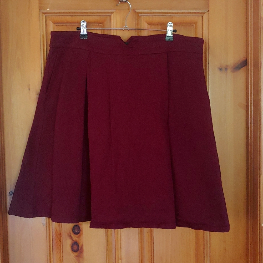 Canadian designer purple flare skirt size 16